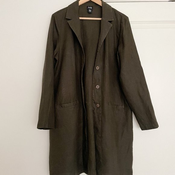 Eileen Fisher Jackets & Blazers - Eileen Fisher Linen Chore Coat